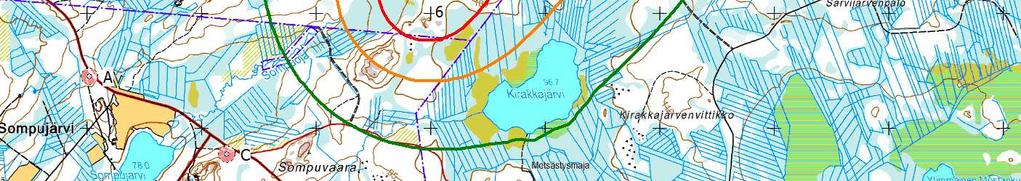 Map: maastokartat, Print scale 1:50 000, Map center Finish