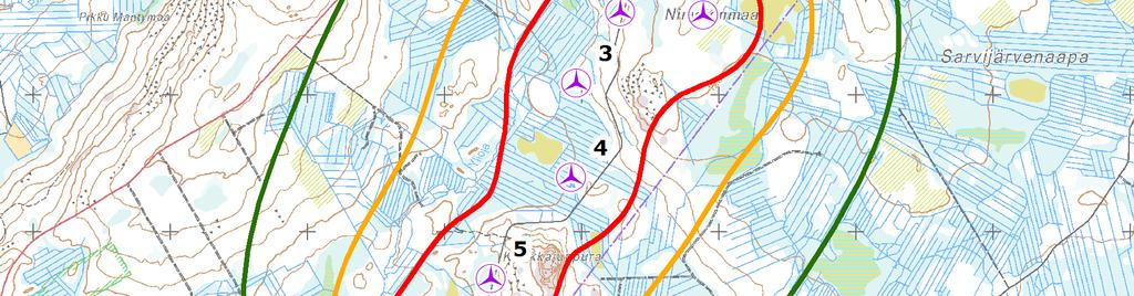 1 Melun laskentatulokset ISO 9613-2 Lähin asuin- tai loma-ajan rakennus on hankealueen