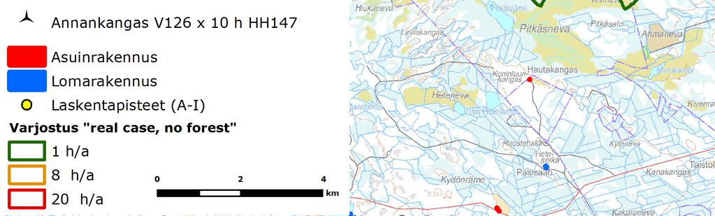 Yhteensä 53 tuulivoimalaa.
