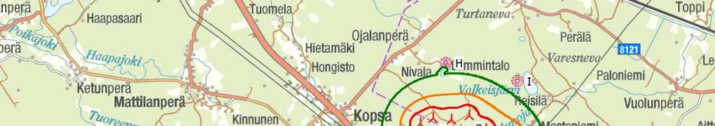 Project: Mastokangas_korotus Description: Raahen tuulivoimapuistot DECIBEL - Map 8,0 m/s