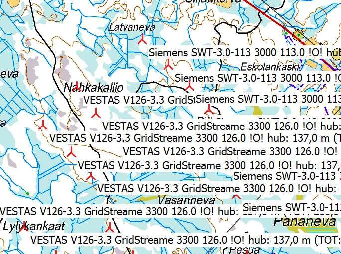 Project: Mastokangas_korotus Description: Raahen tuulivoimapuistot windpro 3.1.617 by EMD International A/S, Tel. +45 96 35 44 44, www.emd.dk, windpro@emd.
