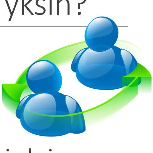 Harjoitteluun pareittain vain yksin? 1. harjoittelu: toteutuu pienryhmissä 2. & 3.