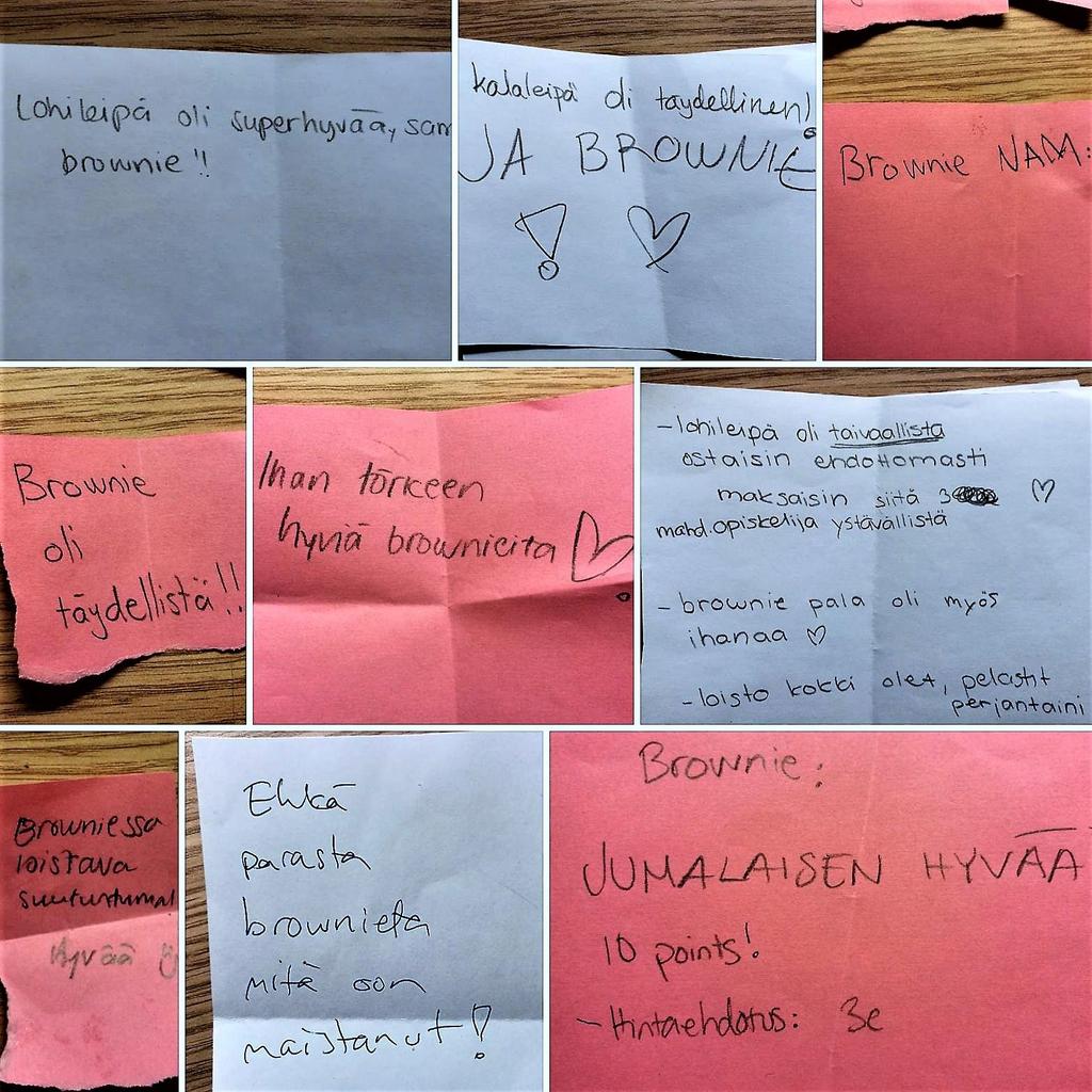 Kaiken kaikkiaan saamani palaute maistajilta oli hyvin positiivista.