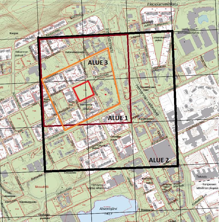 10 Ympäristönsuojelu ja ympäristöhäiriöt 2.1.4 Väestö ja palvelut Tampereen kaupungin meluselvityksen (2012) mukaan alueen melu on arvioitu niin pieneksi, että erillistä selvitystä ei tarvita.