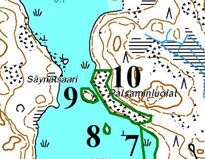 11 Kartta 4. Kivijärven tutkimusalueen 7 arvokkaita elinympäristöjä 7 10.