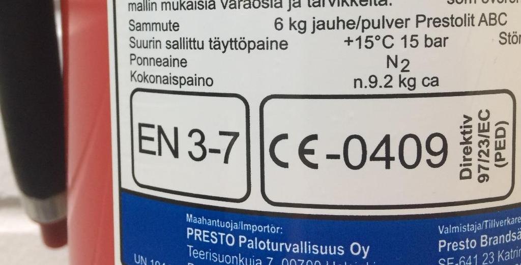 etiketin teholuokat eivät todennäköisesti päde suuttimen toiminta?