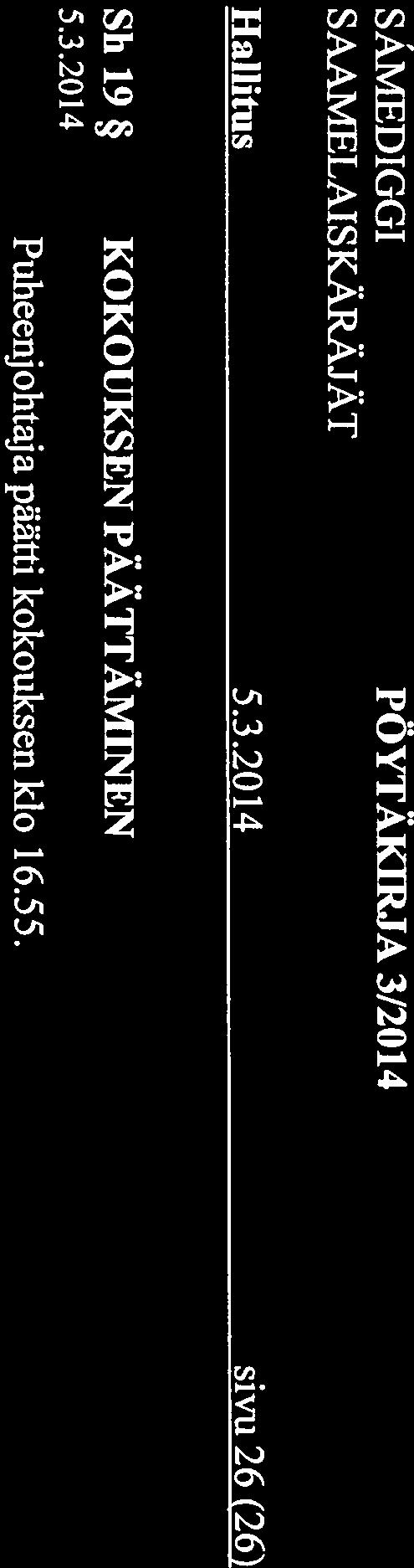 SÅMEDIGGI PÖYTÄKIRJA 3/