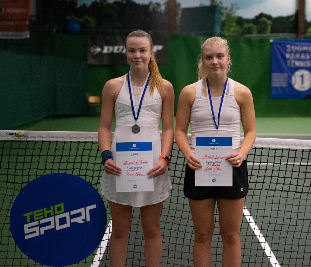 SUOMEN TENNISLIITTO Andrea M Chich Ranska (4) / Nicolas Trebuchet Ranska 6-1 6-3 Tytöt 14 Daria Artemyeva Venäjä (4) / Khristina Feliksova Mariela Pluutus Viro (3) / Palina Saulevich Valko-Venäjä 6-2