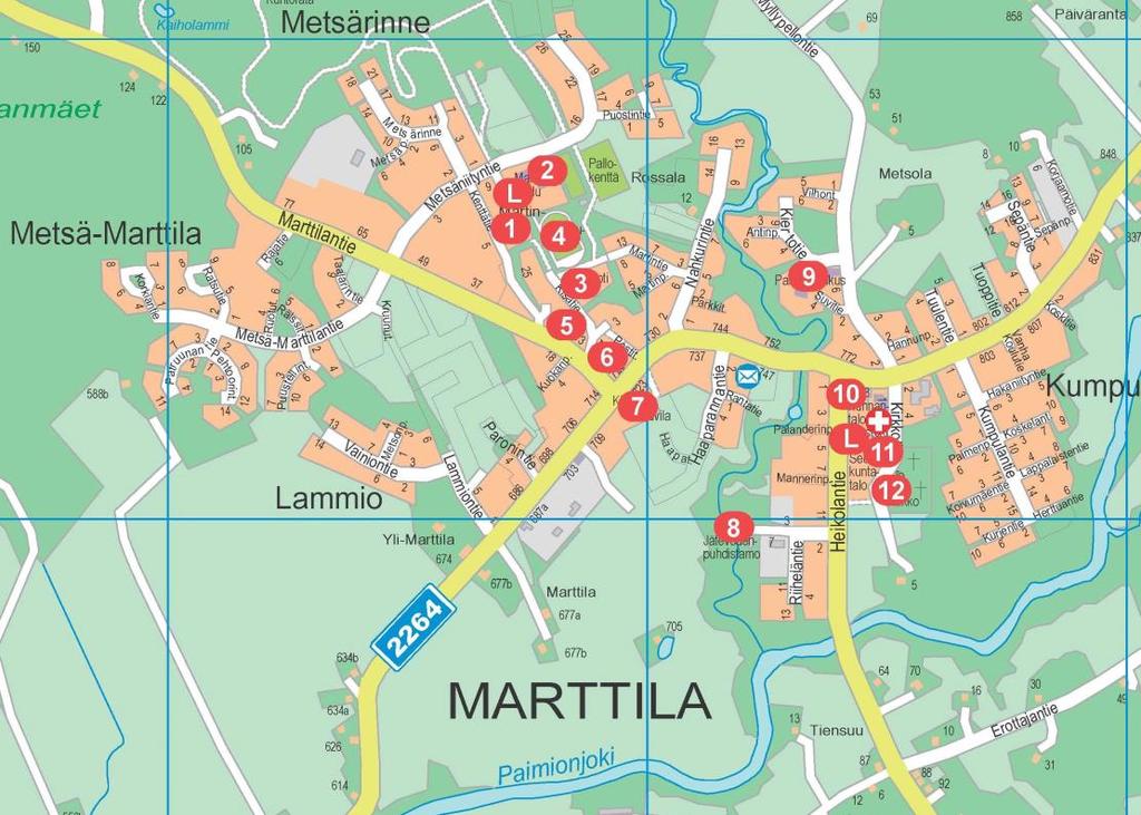 ½ km Härkätiestä pohjoiseen Myllypellontien ja Ihmistenojan välisellä