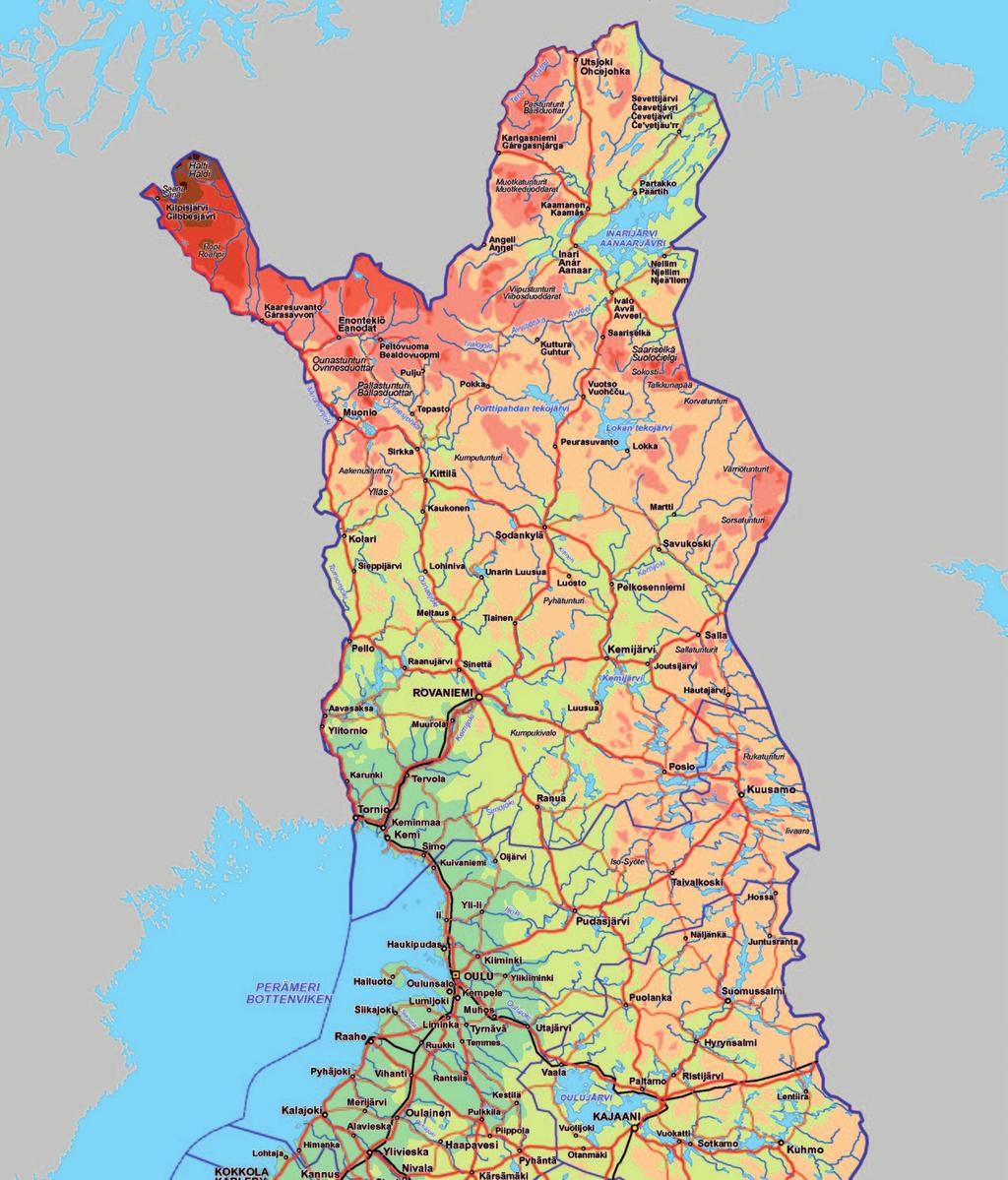 POHJOIS-SUOMEN YT SF-CARAVAN-alueet KITTILÄ MELLAJÄRVI RYYNÄSENNIEMI RANTATÄHTI