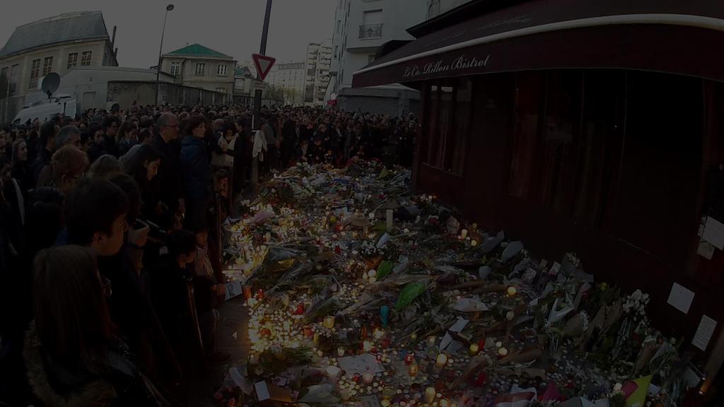 Terrorijärjestö Isisin Pariisissa tekemät iskut 13.11.2015.