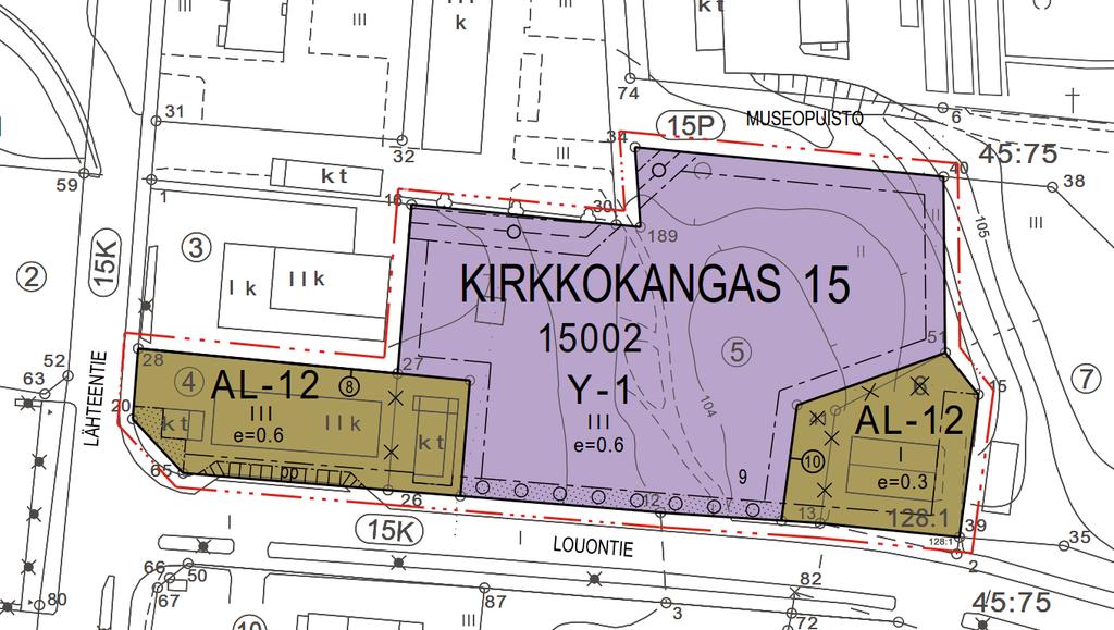 14 5 Asemakaavan kuvaus 5.1 Kaavan rakenne Kuva 13: Asemakaavaehdotus Kuva 14: Ote tonttijakoehdotuksesta Asemakaavaehdotuksessa on sitova tonttijako tonteille 010-15-15002-8 ja 010-15-15002-10.