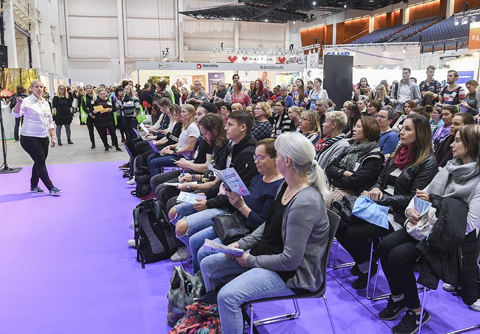 Asiantuntijan puheenvuoro messualueen ohjelmalavalla Messualueella on 2 ohjelmalavaa, joilla kuullaan asiantuntijoiden puheenvuoroja, henkilötarinoita ja keskusteluja.
