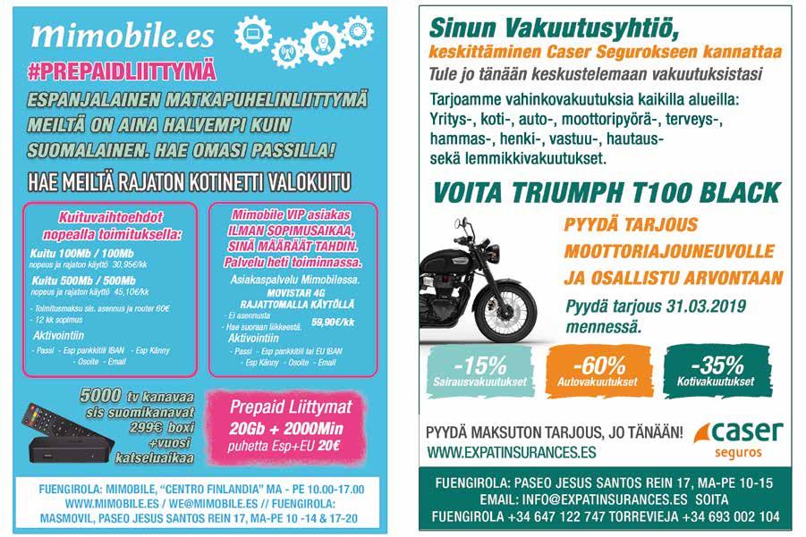 Hyvinvointi Perjantai 1.2.2019 17 Sydänyhdistyksen luentotilaisuus Centro Finlandiassa Aurinkorannikon sydänyhdistys ry. ja Etelä- Suomen Sydänpiiri järjestävät kaikille avoimen Terveydeksi!
