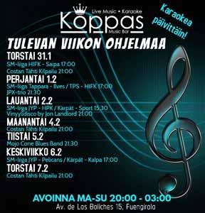 Uusi Refla auki 365 päivää vuodessa Fuengirolan satamassa SUPER BOWL SUORANA REFLASSA SU/MA VÄLISENÄ YÖNÄ (3.2.) ALKAEN KLO 23:59 www.uusirefl a.