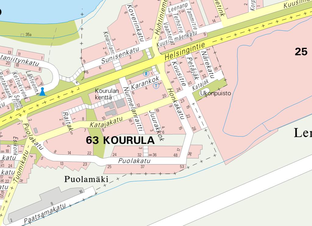 26/48 Maakuntakaavan tavoitteena on edistää taajaman ydinalueen kehittämistä toiminnallisesti ja taajamakuvallisesti selkeästi hahmottuvaksi keskukseksi.