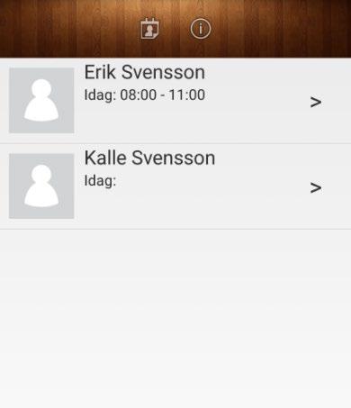 Android-sovellus on rakenteeltaan yksinkertaisempi kuin ios-sovellus. Siinä on vain kaksi välilehteä: Aikataulu ja Tiedot.