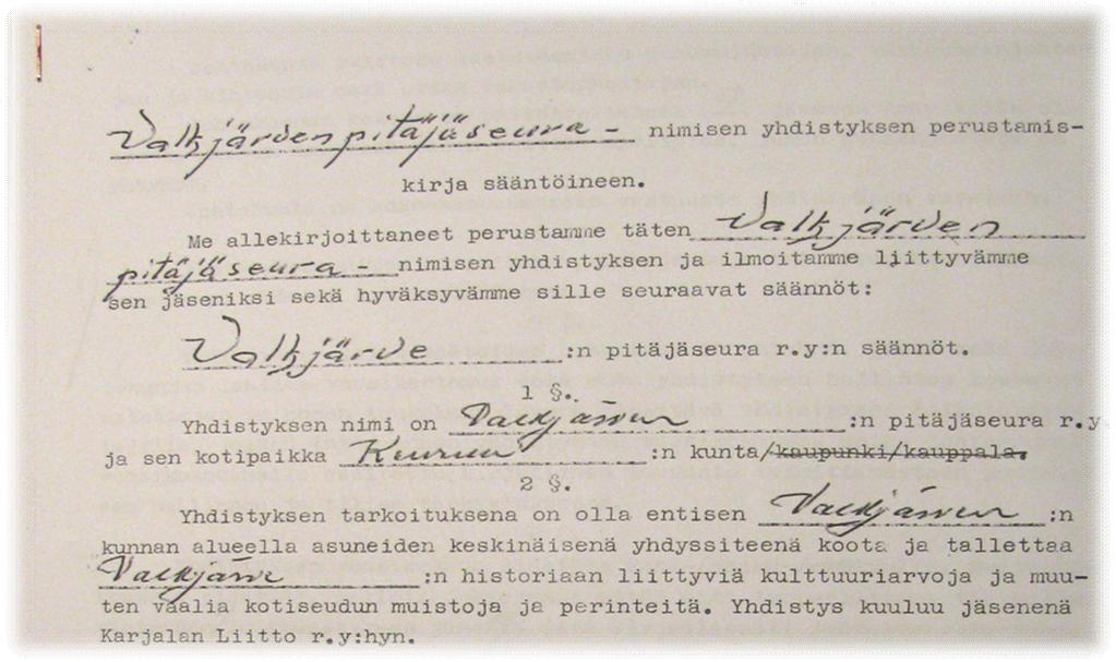 VALKJÄRVEN PITÄJÄSEURA RY 50 VUOTTA tuokiokuvia Valkjärvi juhlassa 28.6.