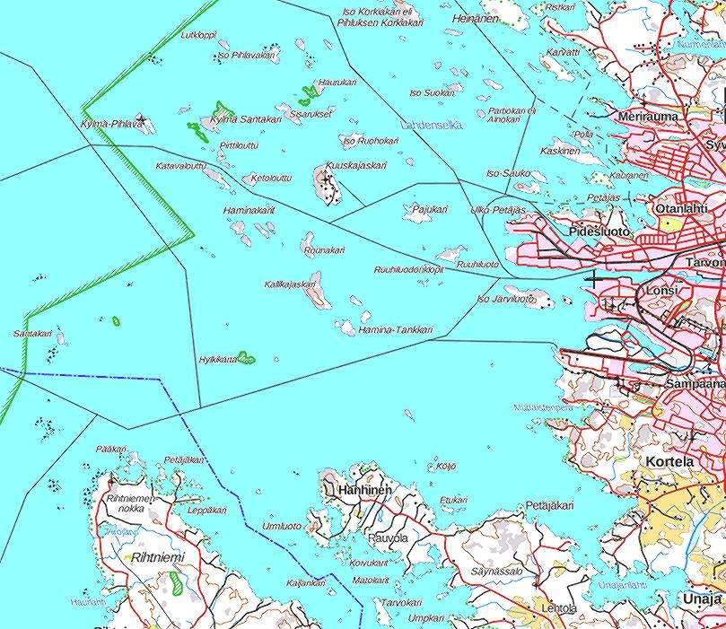 54 Poikasnuottaus Vuonna 217 Rauman edustalla poikasnuotattiin yhteensä 9 eri koealalla (kuva 8.1).