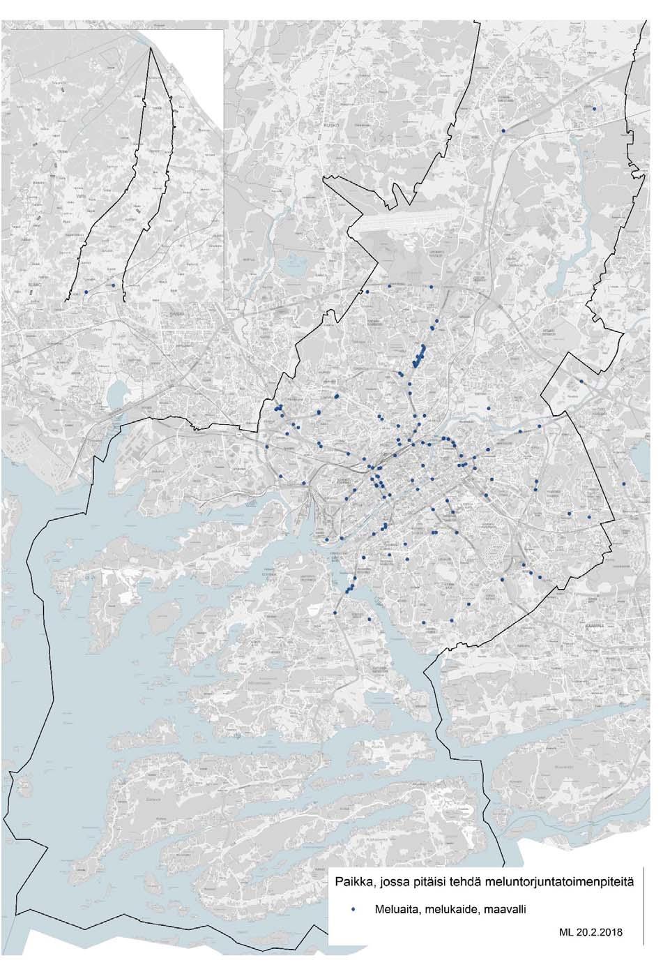vähentää autoliikennettä tai alentaa ajonopeutta. Kuva 15.