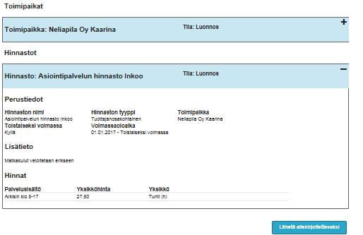 Yrityksen Katso-pääkäyttäjänä löydät hakeutumisen tiedot Palvelut - välilehdeltä. Tämä vaatii, että olet kirjautunut järjestelmään Katso-tunnuksella.