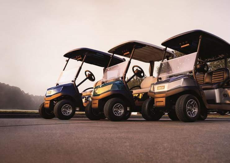 GOLFAUTOT Kaudelle 2019 hankitaan kaksikymmentäviisi uutta golfautoa. Nykyiset käytetyt kaksikymmentä autoa myydään kaupan yhteydessä.