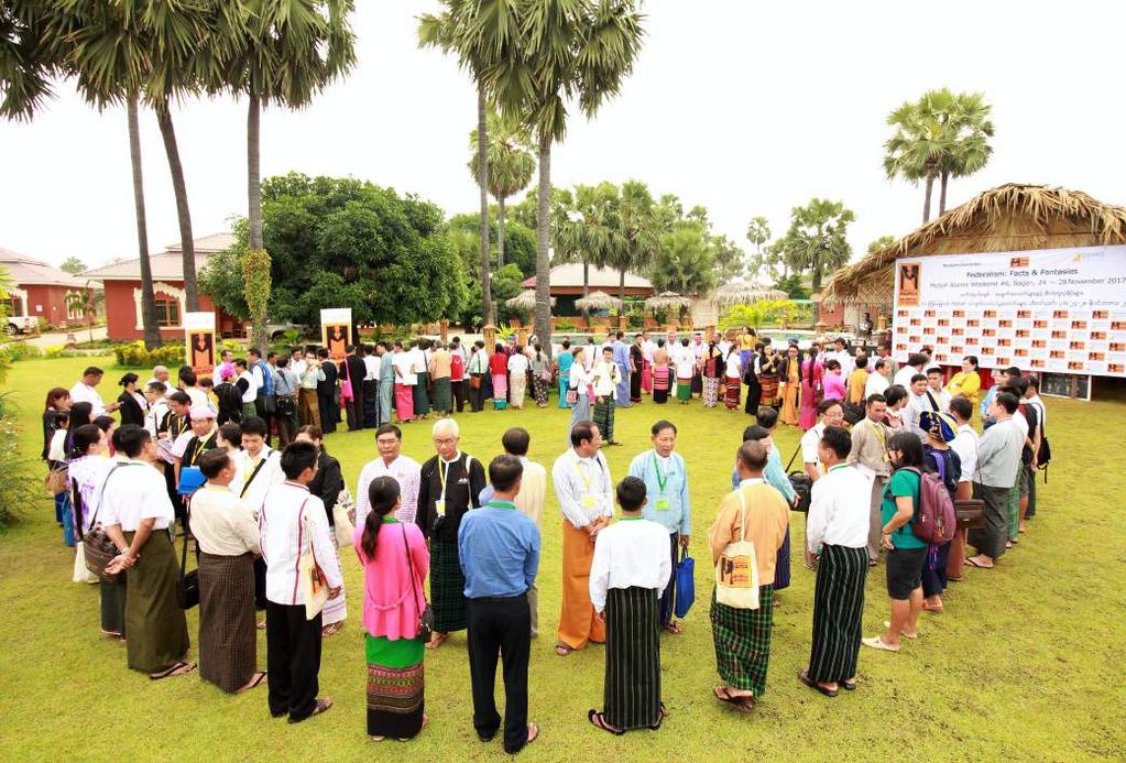 Poliittisen kulttuurin muutoksen osalta Myanmarin politiikkakoulun tavoitteena on, että Myanmarin osavaltioissa toimivat puolueet ovat halukkaita tekemään yhteistyötä hyvän vuorovaikutuksen ja