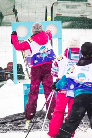 4. piste: Tarkkuus TAI Lumitemppuilu Kaudella 2018-2019 seurat saavat valita neljännen rastipisteen toiminnan.