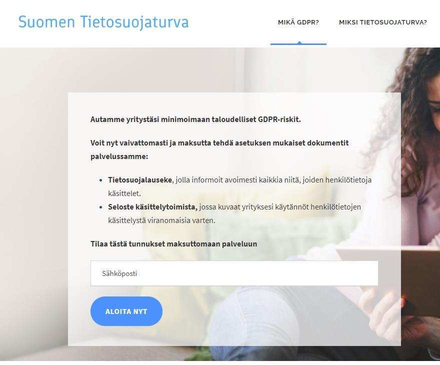 Tietosuoja-asetus Mistä apua? SY:n tietosuojaopas: www.yrittajat.