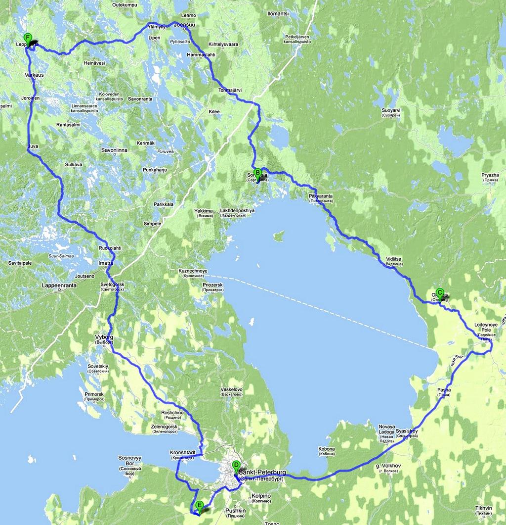 1 Laatokan kierros Leppävirran seurakunta järjestää 20. - 23.