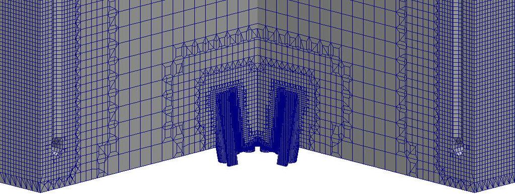 3 Boundary conditions and used models in the furnace simulation Boundary conditions define variable values on domain boundaries (inlets, outlet and walls).