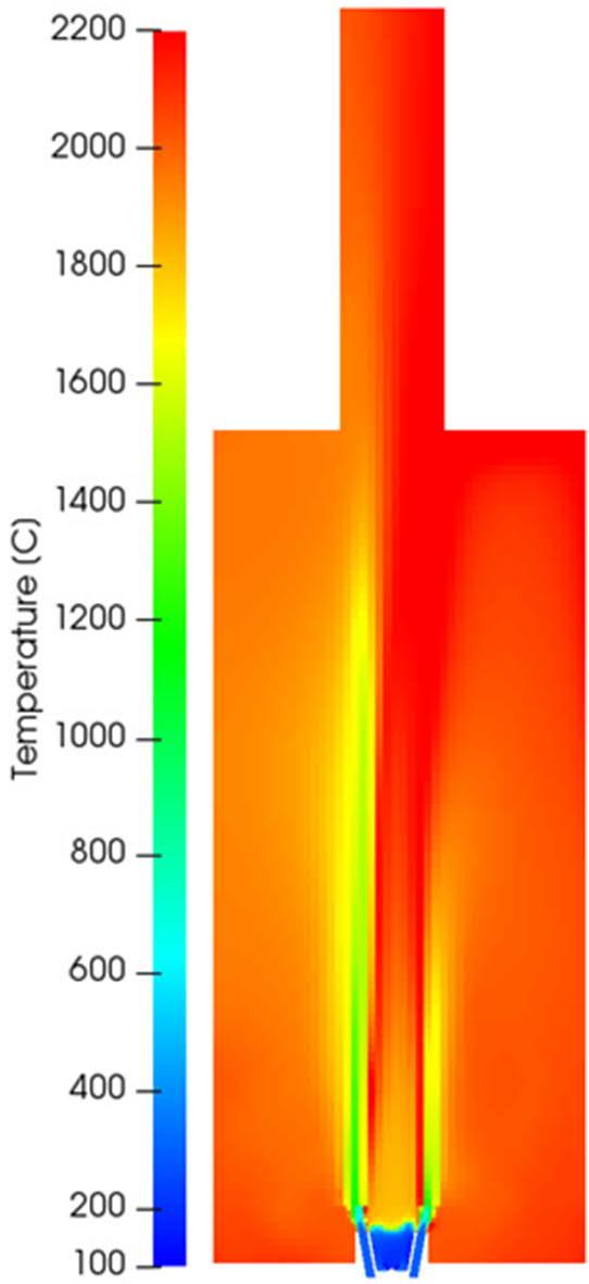 86 Temperature fields of simplified reaction schemes are shown in Figure 6.12.