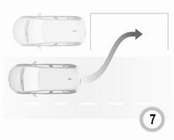 180 Ajaminen ja käyttö kuuluu. Aja hitaasti eteenpäin. Kun toinen äänisignaali kuuluu, pysäytä auto, valitse peruutusvaihde, irrota kädet ohjauspyörästä ja lähde hitaasti liikkeelle.