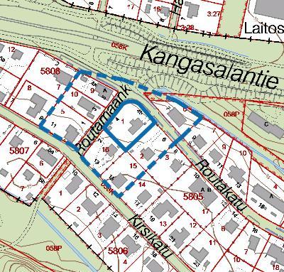 HAIHARA, Routamaankatu 4. Tontin jakaminen.