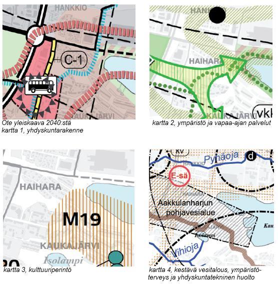 5 Tampereen kantakaupungin yleiskaavassa 2040 (hyväksytty 15.5.2017) alue on merkitty asumisen alueeksi (A) - kartta 1, yhdyskuntarakenne, ja ohjeellisen liikenneverkon kehittämisen kohdealueeksi