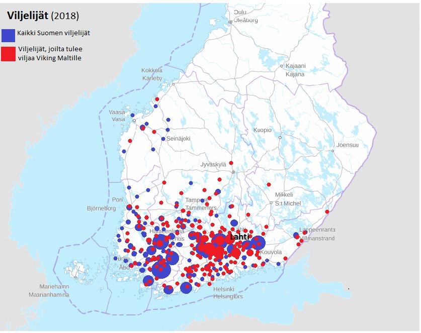 Mallasohran sopimusviljely Suomessa 90000