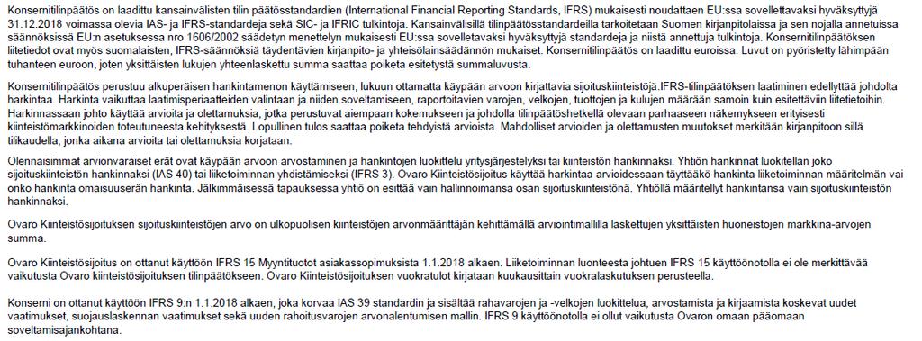 LAATIMISPERIAATTEET Yllä olevan taulukon