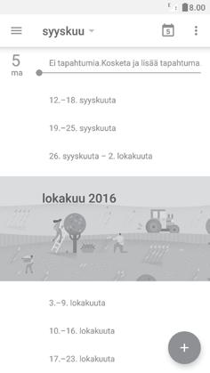 5 Kalenteri ja Herätyskello ja Laskin. 5.1 Kalenteri... Käytä kalenteria pitääksesi kirjaa tärkeistä kokouksista, tapaamisista, jne.