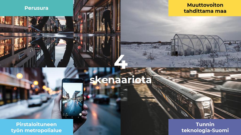 Epävarmuuksia ja kehityspolkuja Kuva Demos Helsinki. Raportti Kaupungistumisen käännekohdat (2018). https://www.