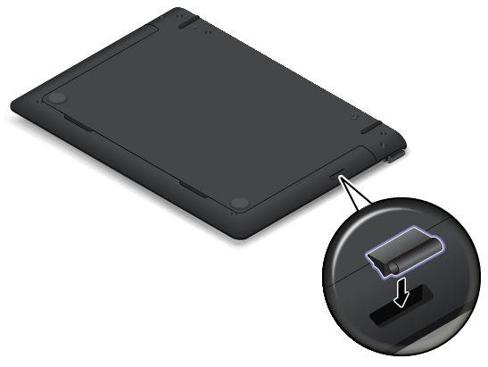 2. Aseta ThinkPad Helix Ultrabook Pro Keyboard -näppäimistön mukana toimitettu kynäpidike kynäpidikkeen lokeroon. 3.
