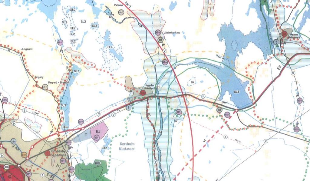Liite A 4/9 Lähtötiedot Ympäristöministeriö on vahvistanut Pohjanmaan maakuntakaavan päätöksellään 21.12.2010.
