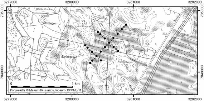 Uudessakaarlepyyssä tutkitut suot ja niiden turvevarat Osa 2 75. Tuksormossen Tuksormossen (kl. 2321 01, x = 7049,4, y = 3280,5) sijaitsee noin 8 km Uudenkaarlepyyn keskustasta kaakkoon.