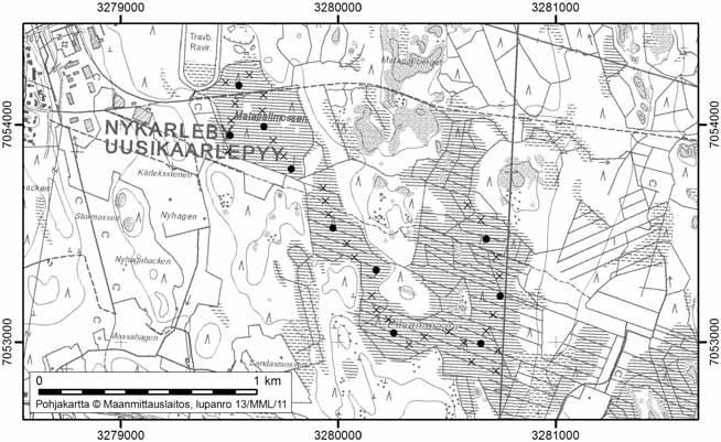 Tapio Toivonen ja Onerva Valo 93. Pilnamossen Pilnamossen (kl. 2321 01, x = 7053,0, y = 3280,4) sijaitsee noin 2 km Uudenkaarlepyyn keskustasta itään.