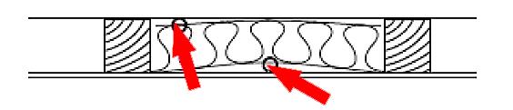 Kiinnitä rimat kattorakenteeseen 30/40 cm väln (keskeltä keskelle mitattuna),