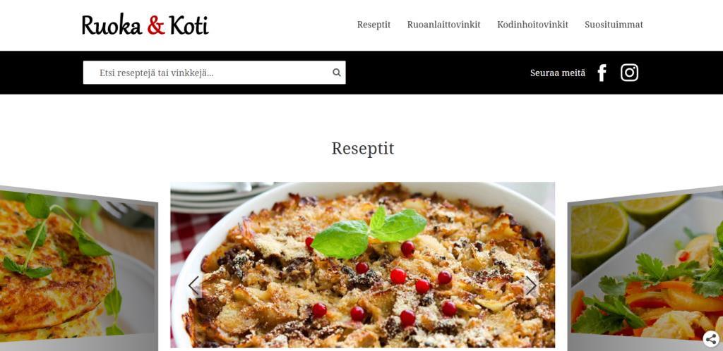 Konsepti Ruoka & Koti (ruokajakoti.