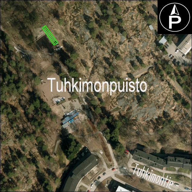 24 Tuhkimonpuisto,Roihuvuori Merkityt istutusalueet