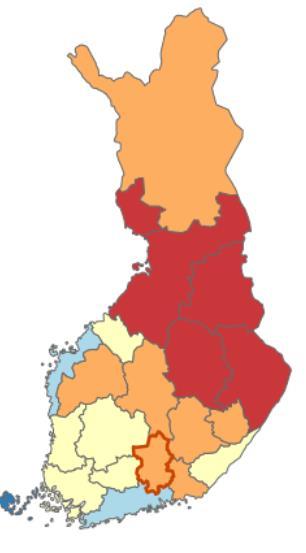 Joutunut tinkimään ruuasta, lääkkeistä tai lääkärikäynneistä rahan puutteen vuoksi, osuus (%) Pelännyt ruoan loppuvan ennen kuin saa rahaa ostaakseen lisää, osuus (%) Niiden osuus, joita huonot