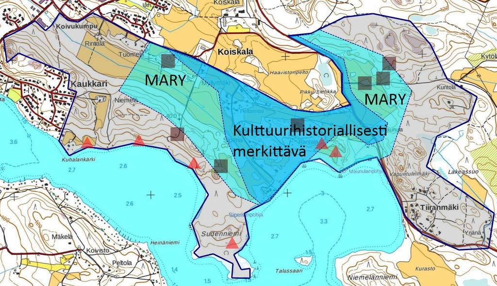 3.2.3 LARY Lahden kaupunki on inventoinut omat valtakunnallisesti merkittävät kulttuurihistorialliset ympäristönsä, ja Koiskalan kartano luetaan yhdeksi niistä.