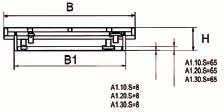 20.S11 2000 1600 2500 x 1500 350 3 2-90 34 950 A1.20.S12 2000 1600 2500 x 2000 350 3 2-90 34 1130 A1.20.S13 2000 2000 3000 x 1500 350 3 2-90 43 1110 A1.20.S14 2000 2000 3000 x 2000 350 3 2-90 43 1270 A1.