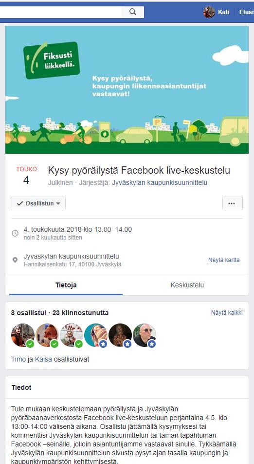 -facebook live-keskustelu.